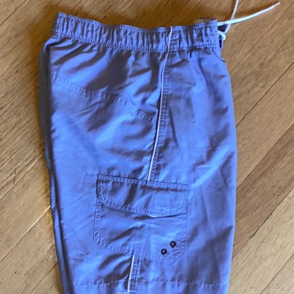 2/$20 Trunks surf&swim co Baby blue with white trim medium swim trunks … - Picture 2 of 9
